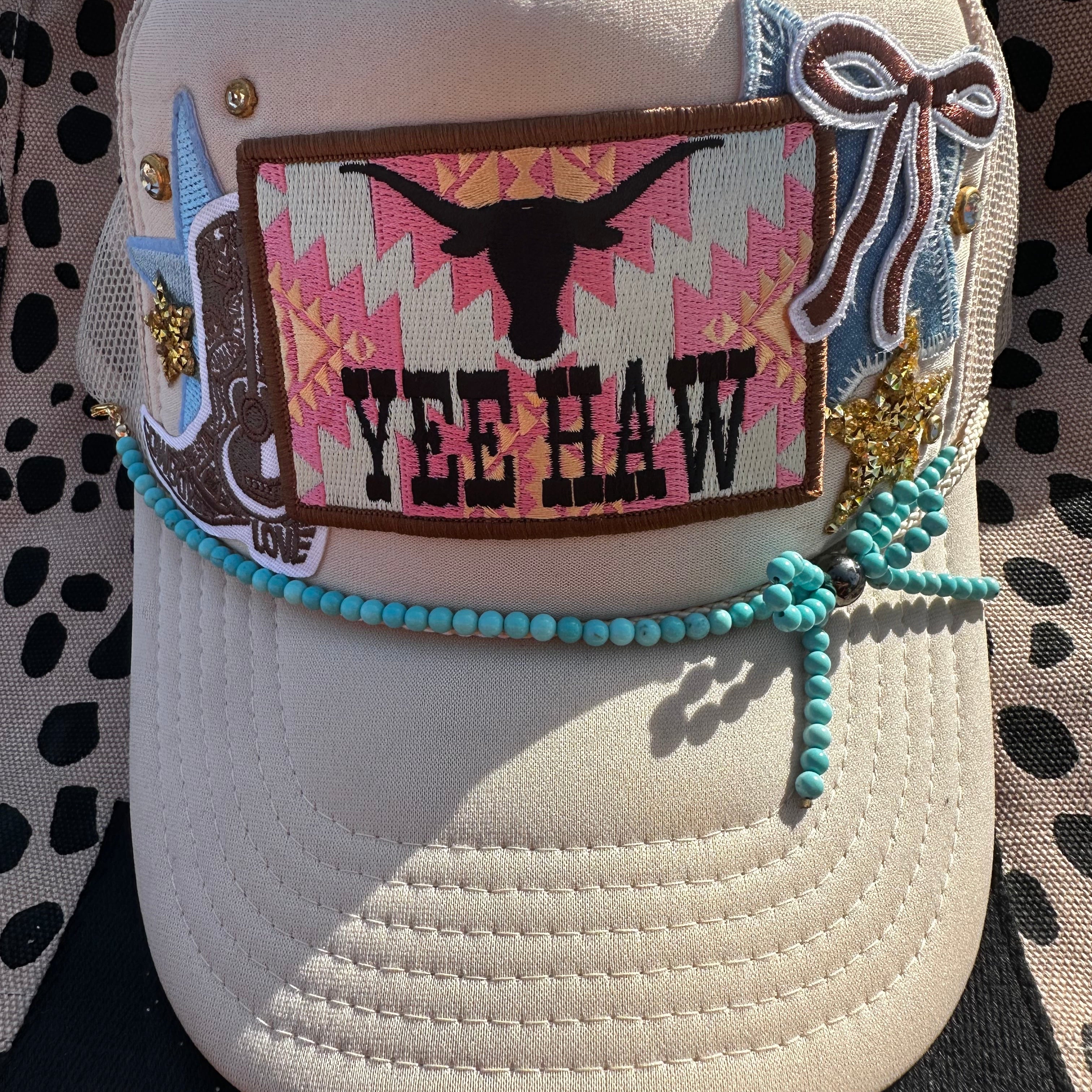 Bead Bow Hat Chain