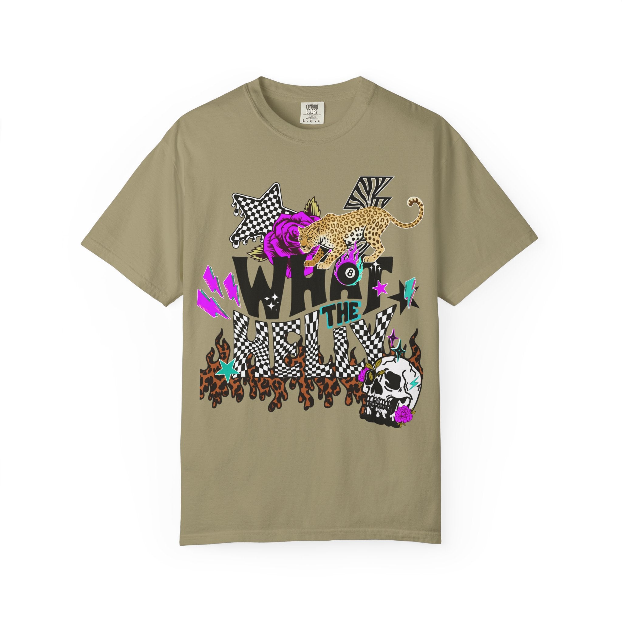 What the Helly (Purple) Graphic Tee - Comfort Colors