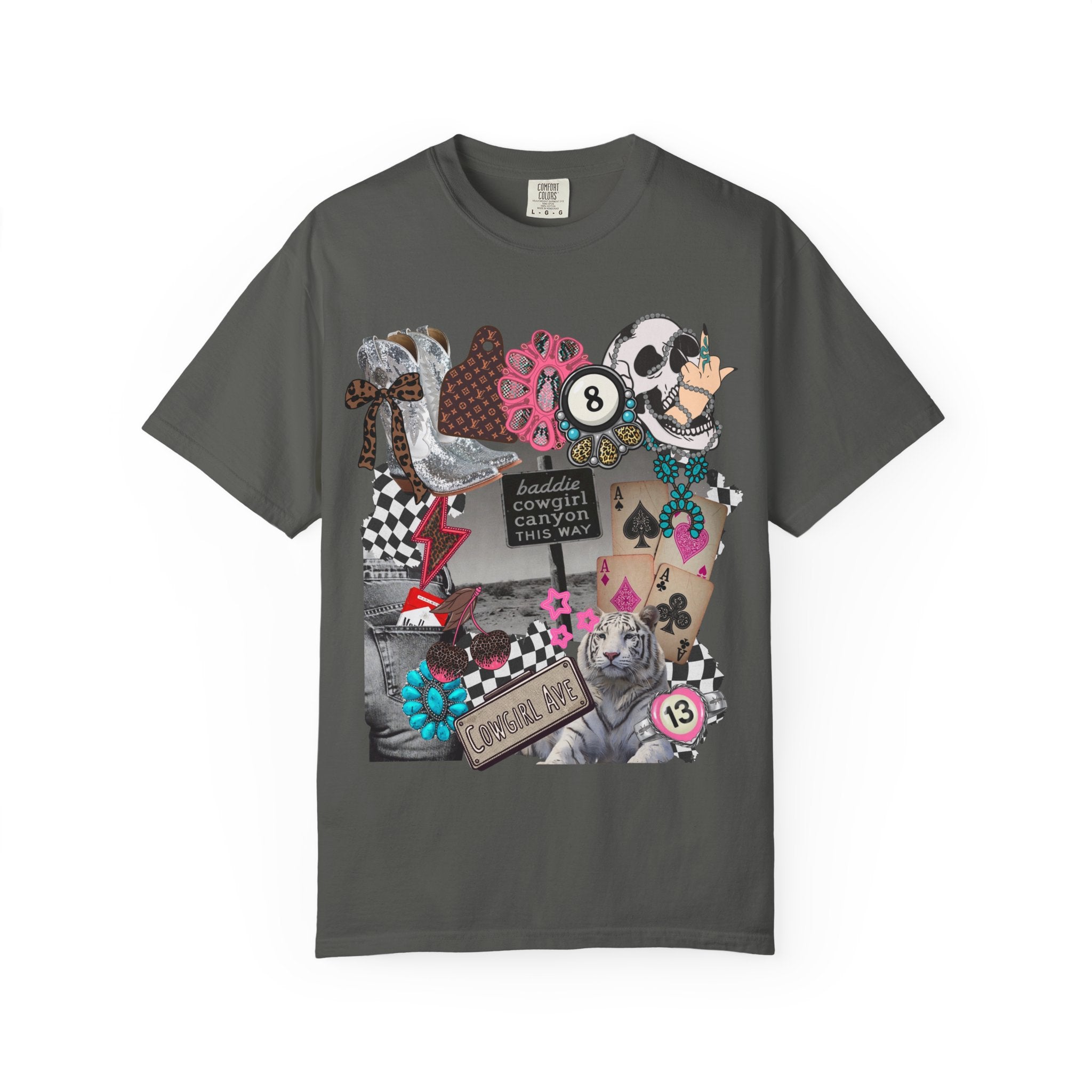 Baddie Cowgirl Canyon Graphic Tee - Comfort Colors