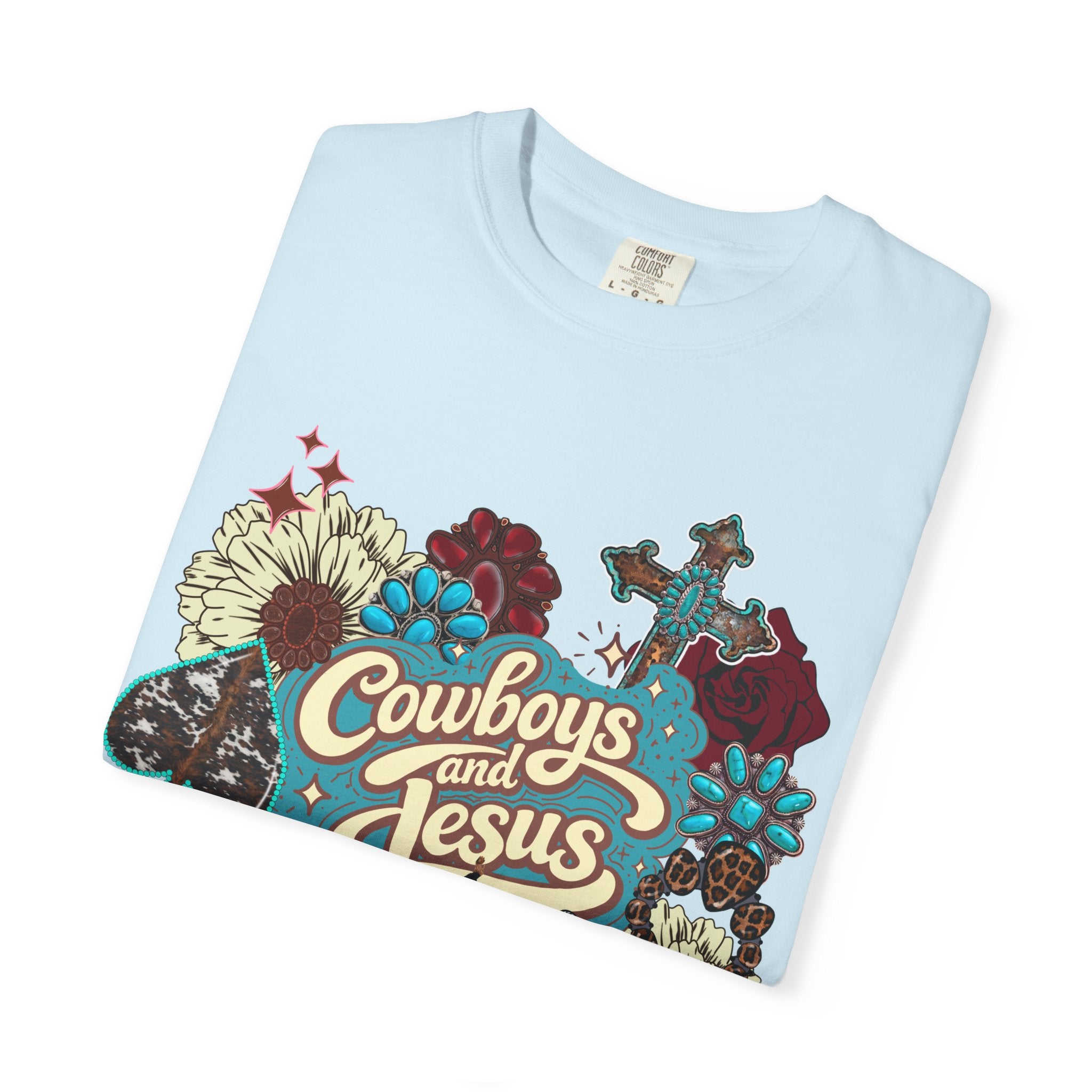 Cowboys & Jesus Graphic Tee - Comfort Colors
