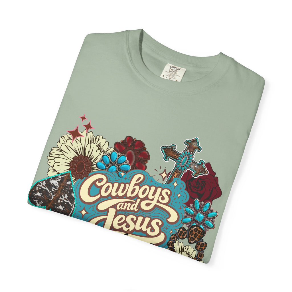Cowboys & Jesus Graphic Tee - Comfort Colors