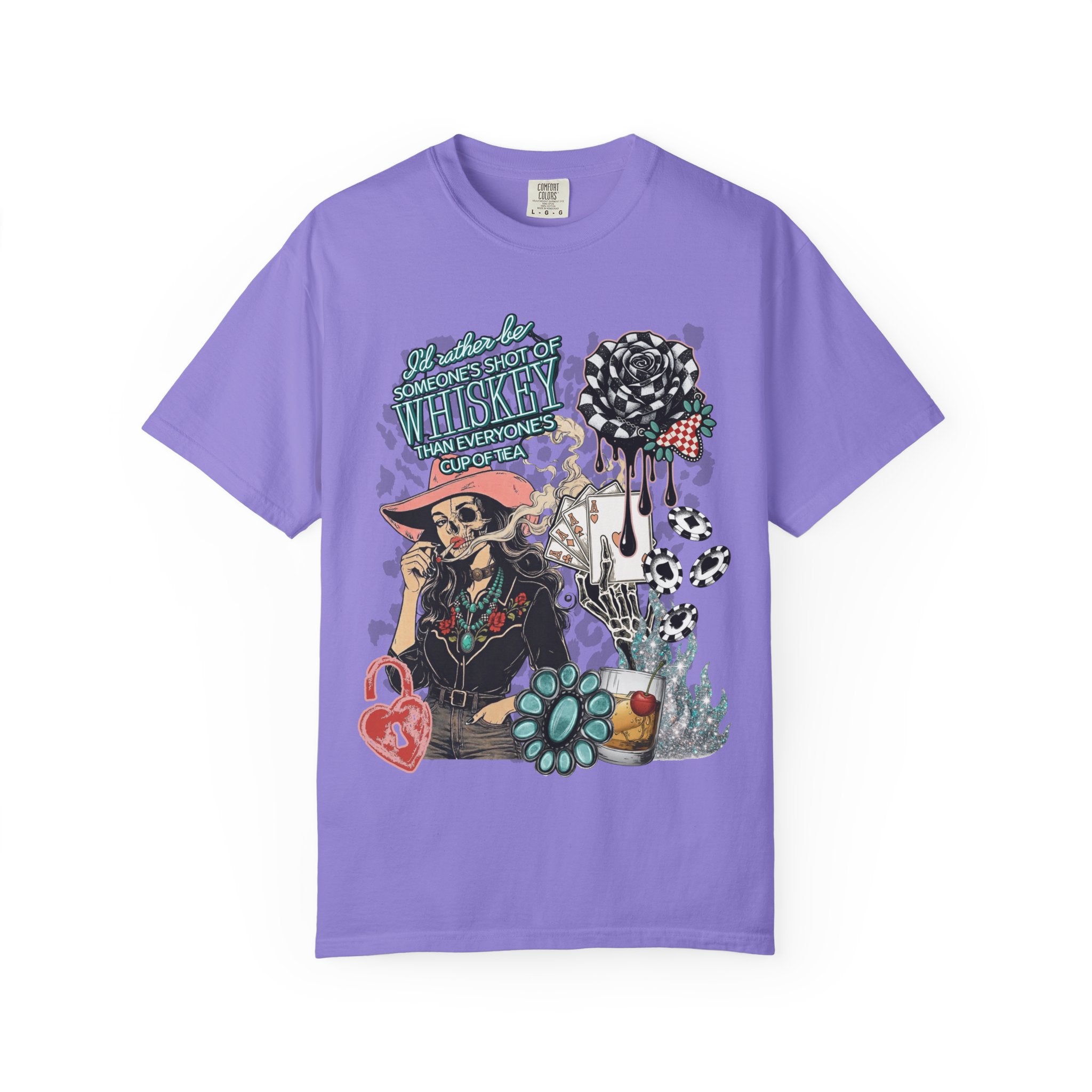 Whiskey Over Tea Graphic Tee - Comfort Colors