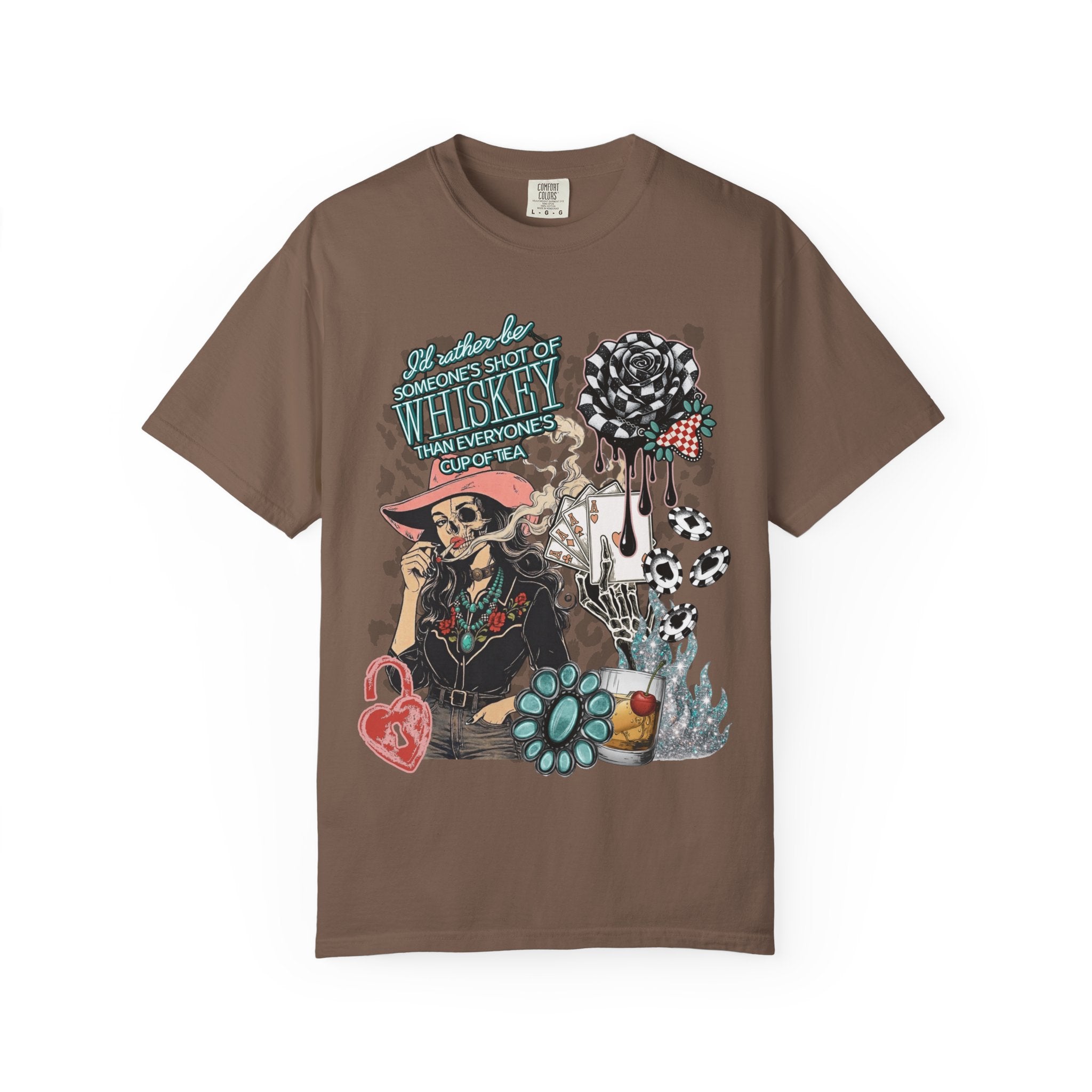 Whiskey Over Tea Graphic Tee - Comfort Colors