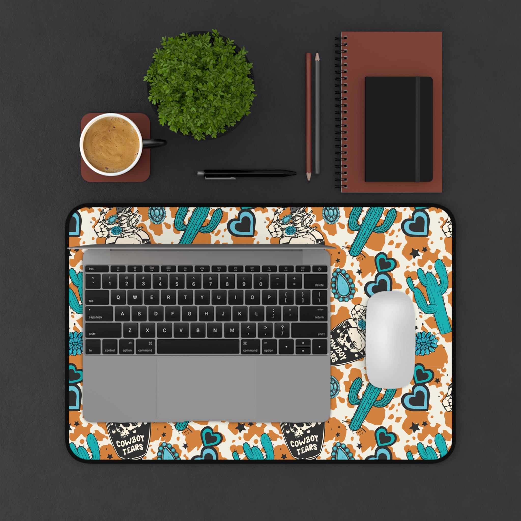 Cowboy Tears Pattern Desk Mat