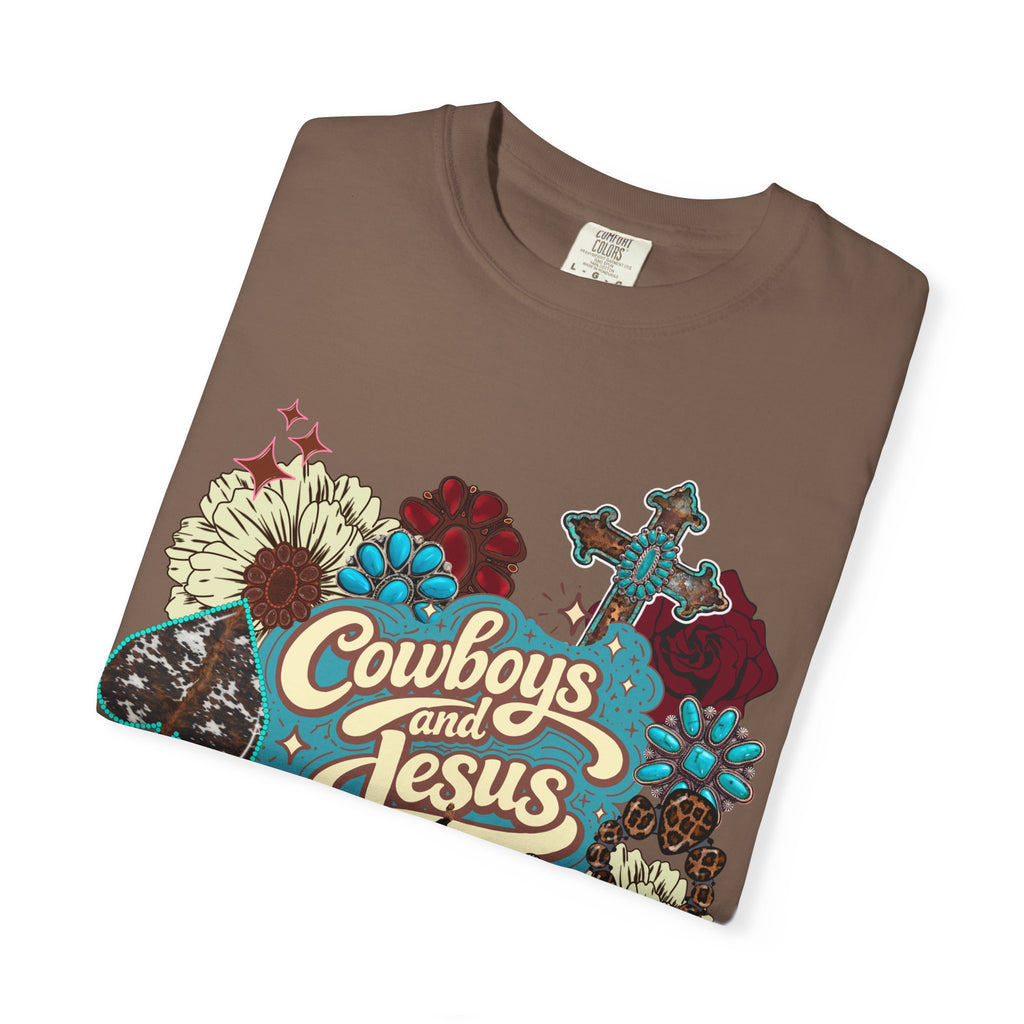 Cowboys & Jesus Graphic Tee - Comfort Colors