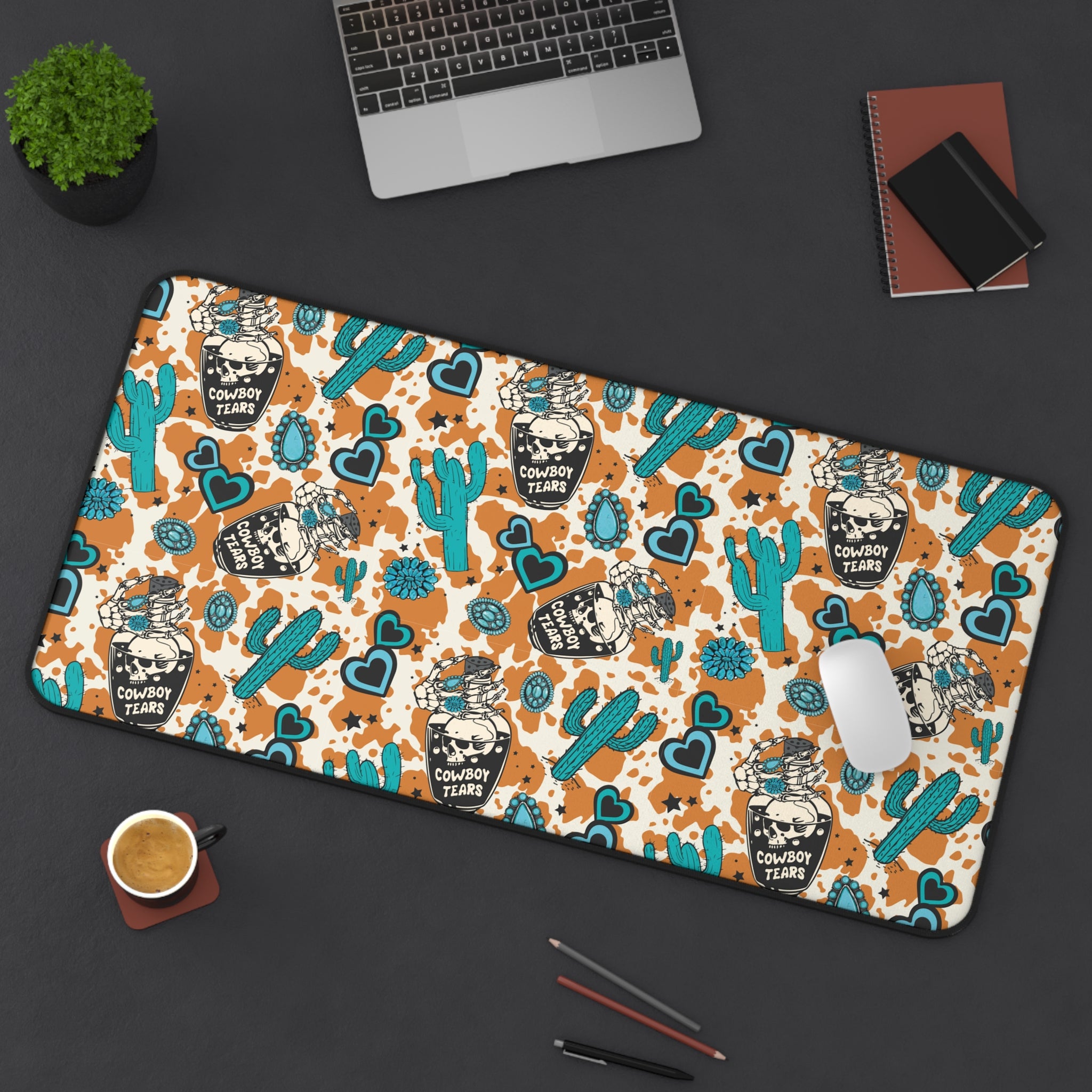 Cowboy Tears Pattern Desk Mat
