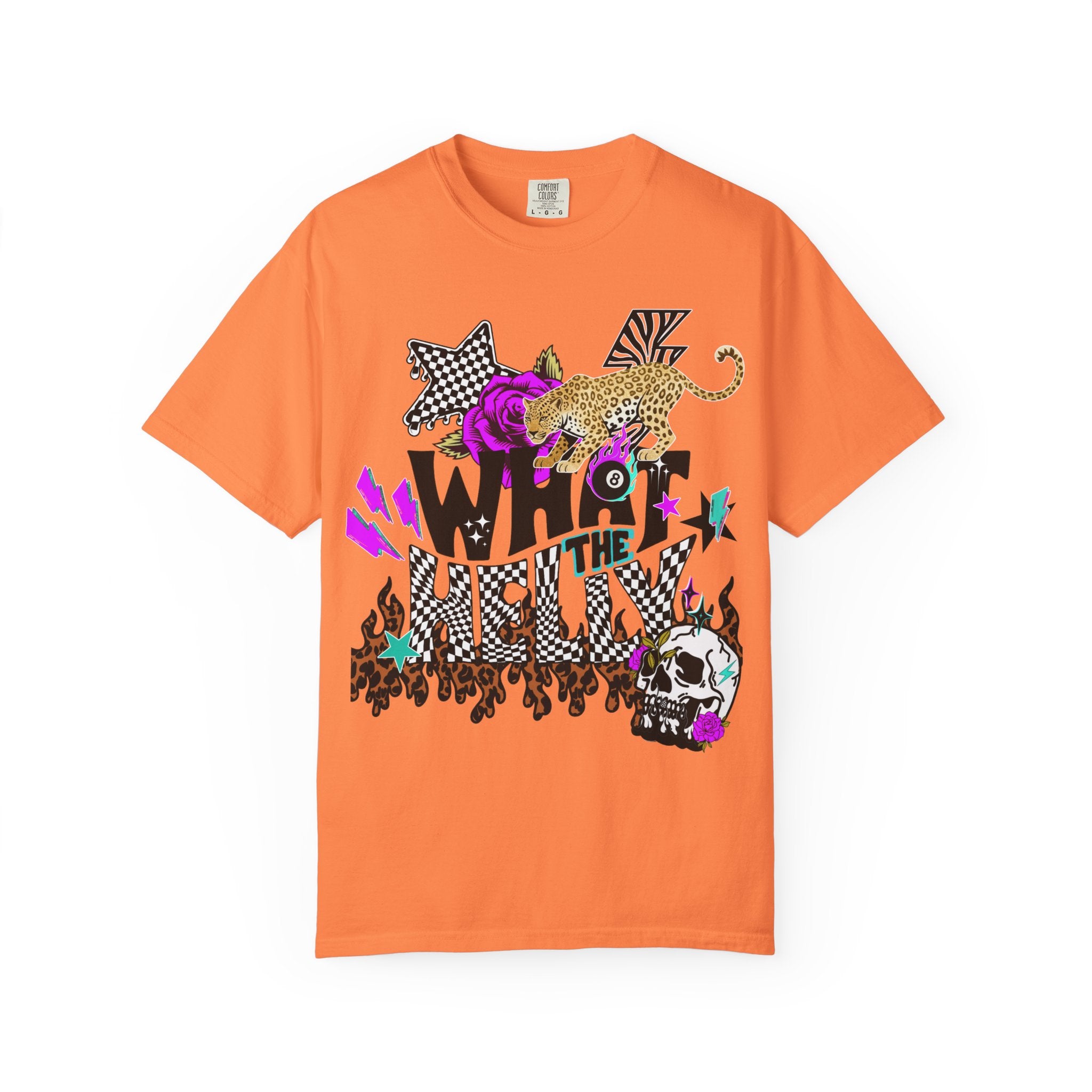 What the Helly (Purple) Graphic Tee - Comfort Colors