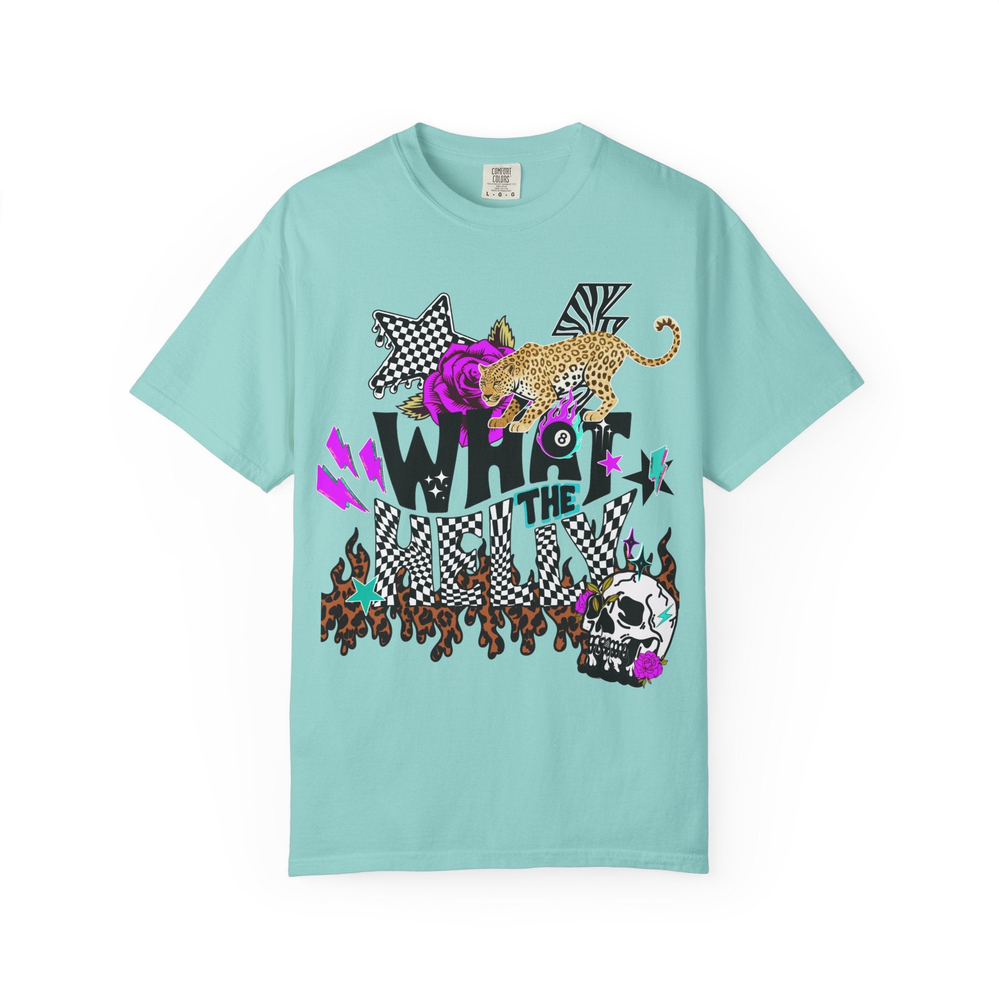 What the Helly (Purple) Graphic Tee - Comfort Colors