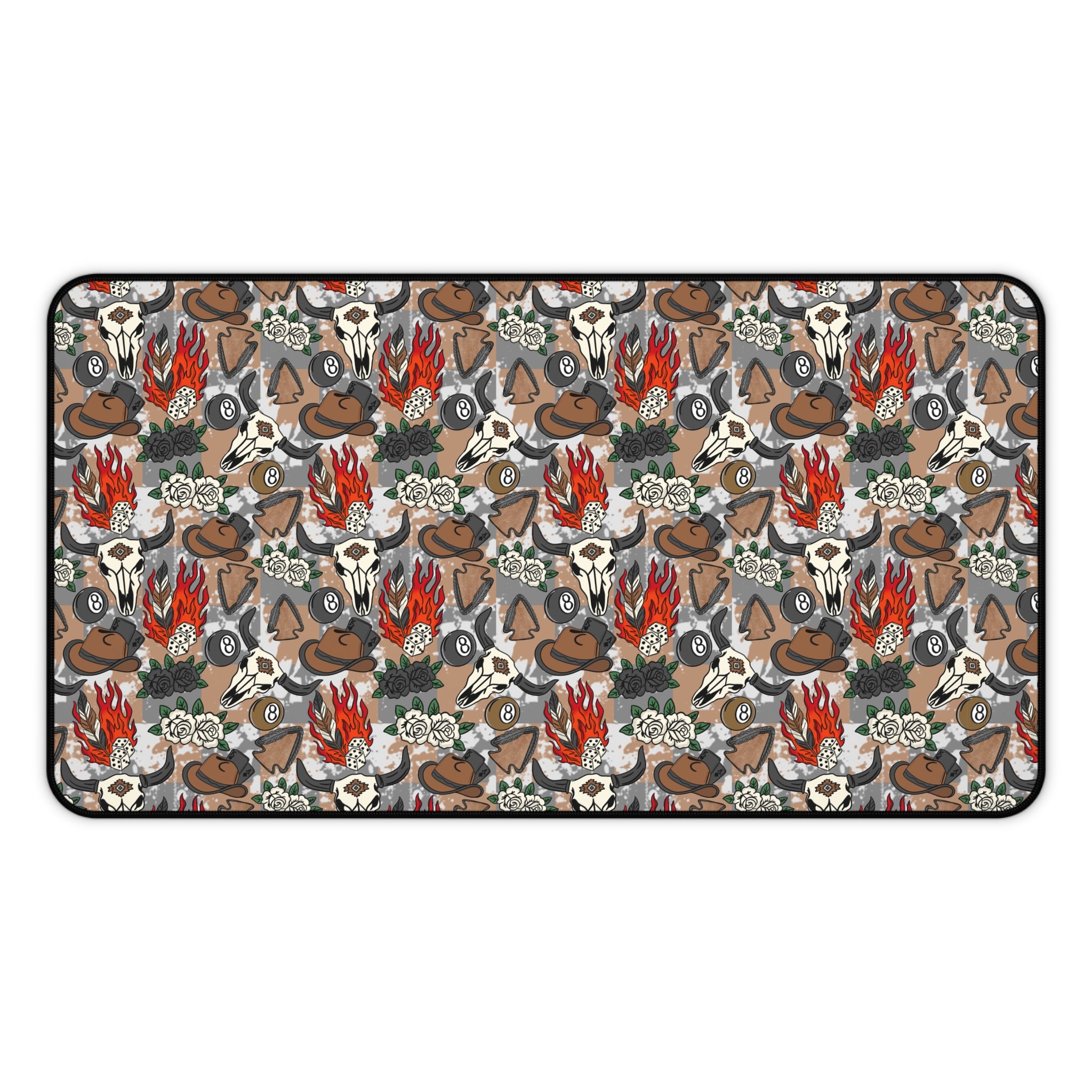 Longhorns & Cowboy Hats Desk Mat