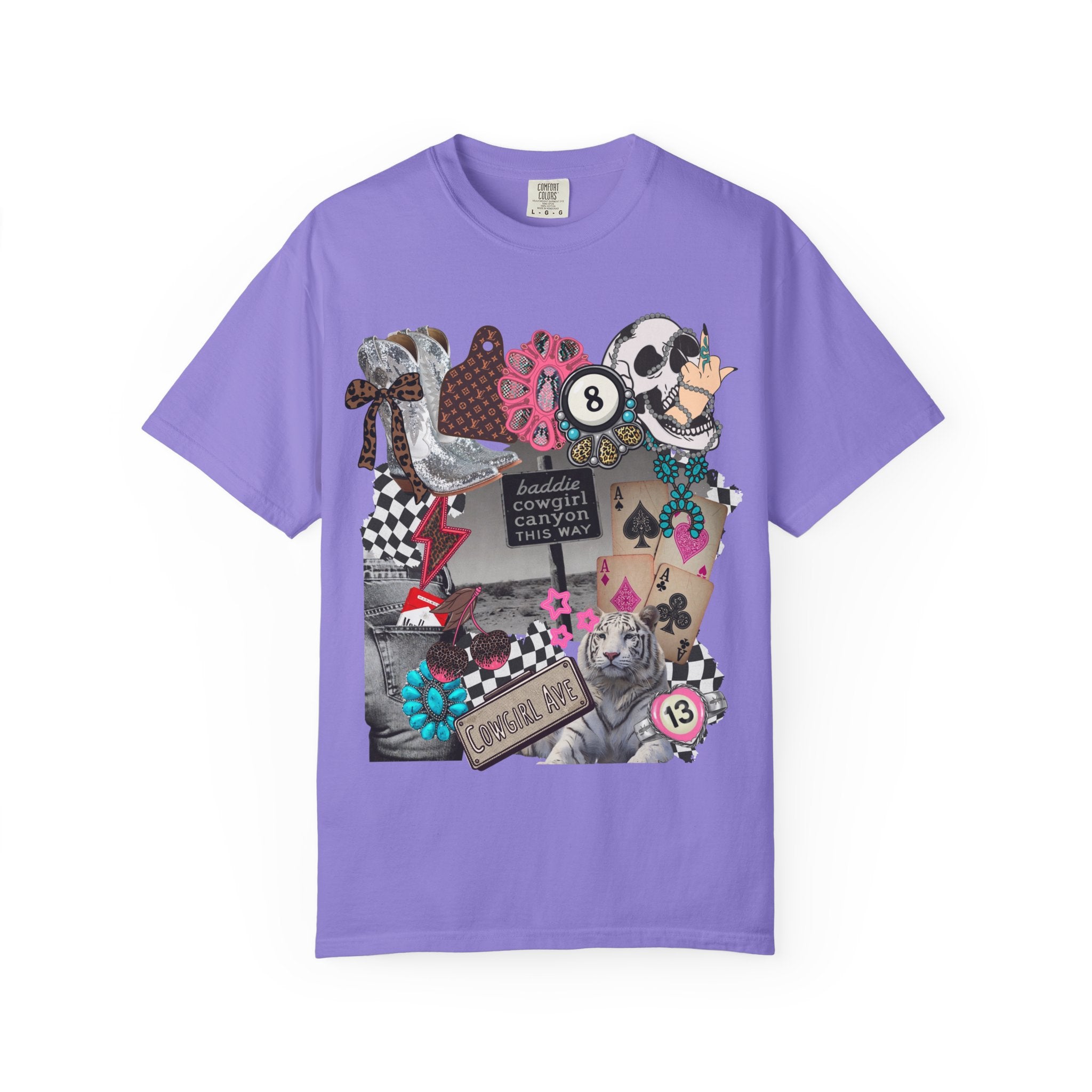 Baddie Cowgirl Canyon Graphic Tee - Comfort Colors