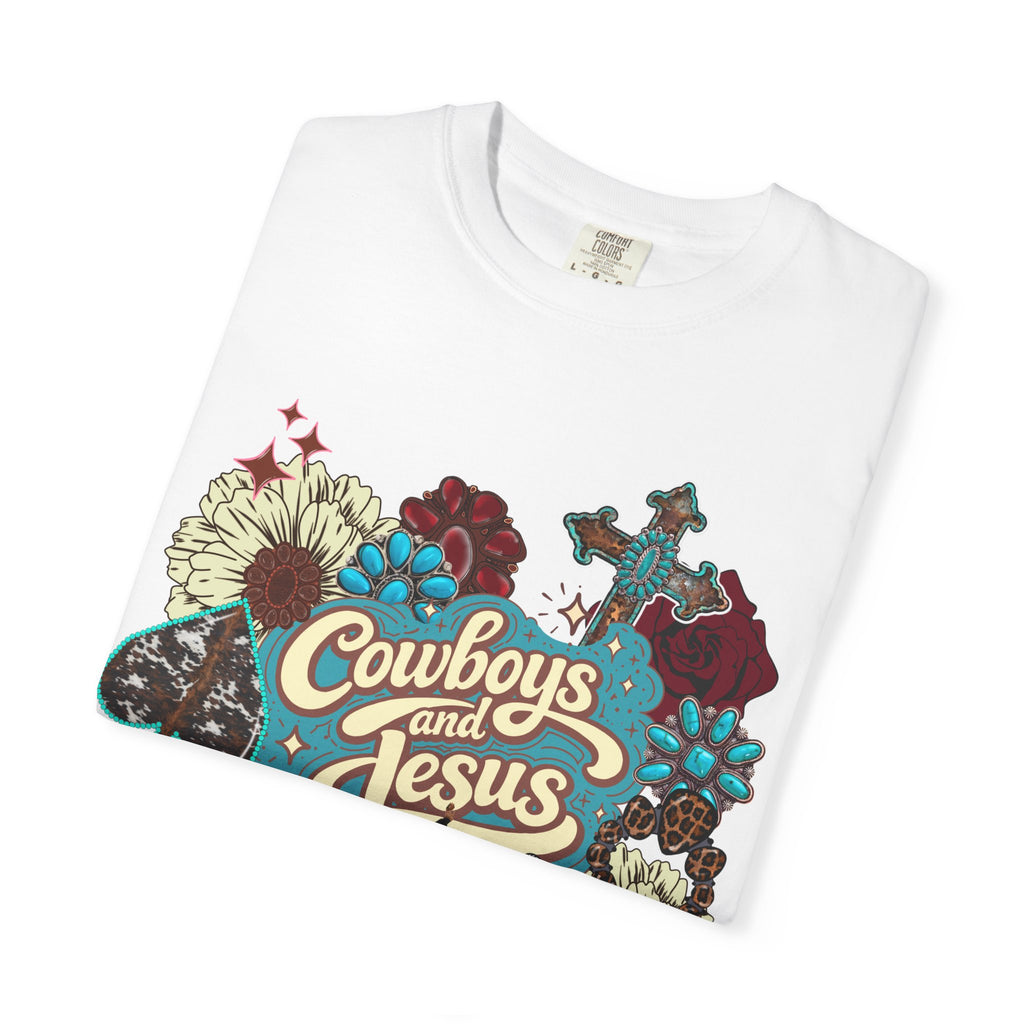 Cowboys & Jesus Graphic Tee - Comfort Colors