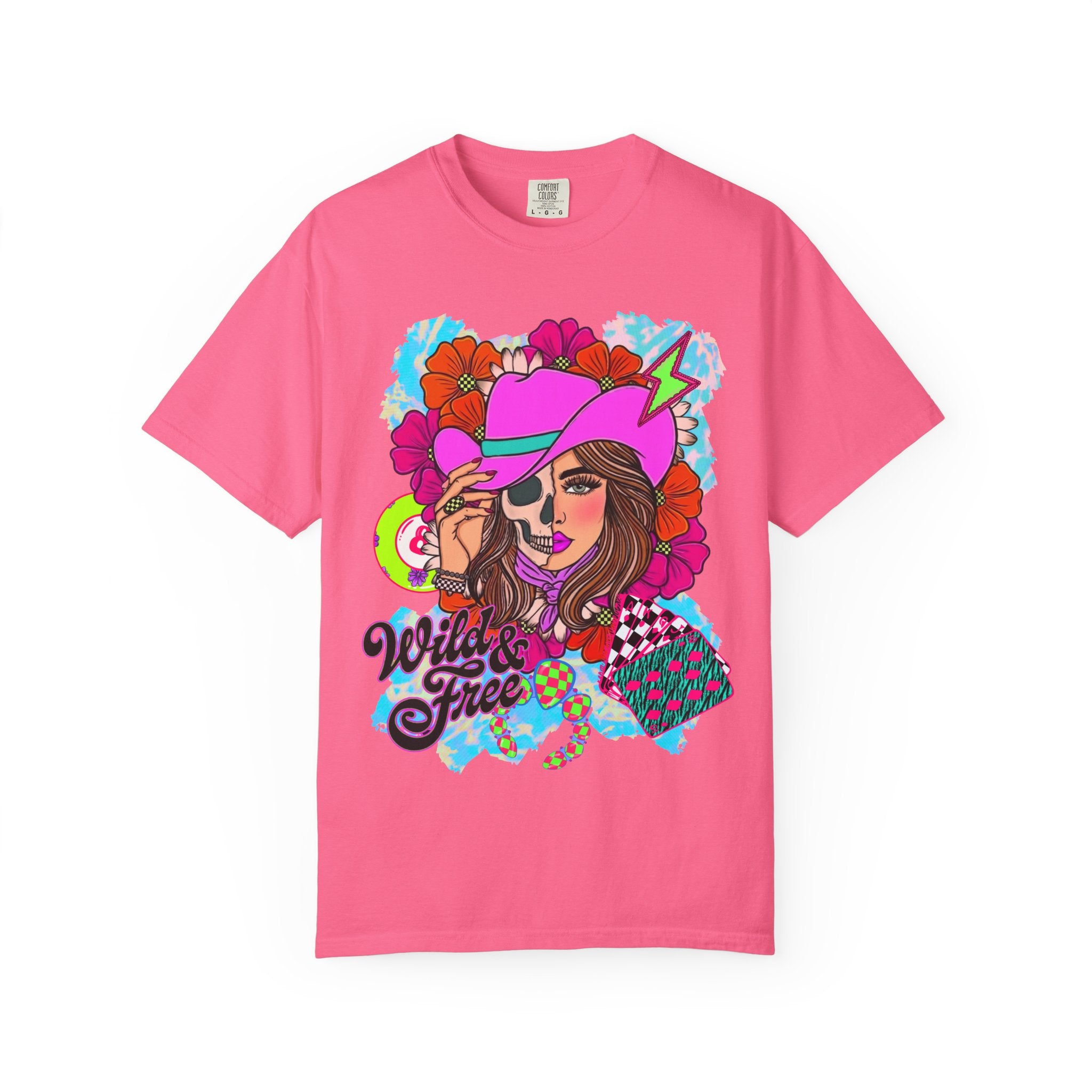 Wild & Free Cowgirl Graphic Tee - Comfort Colors