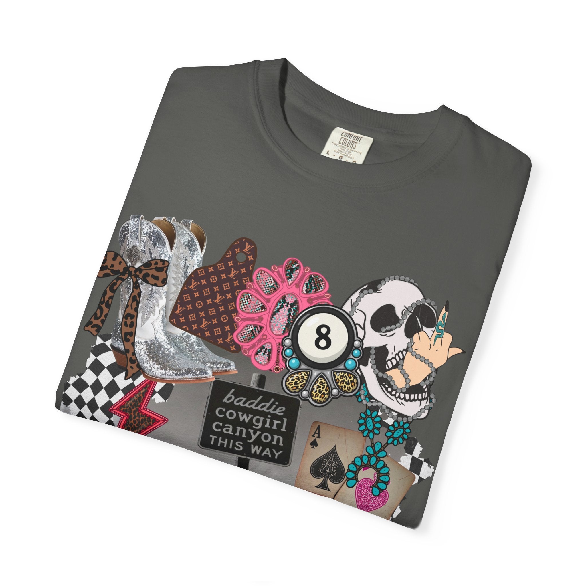 Baddie Cowgirl Canyon Graphic Tee - Comfort Colors