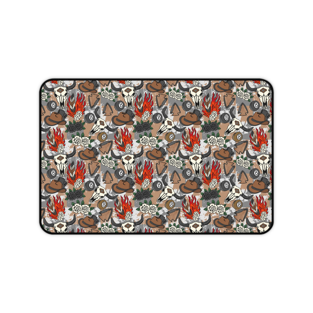 Longhorns & Cowboy Hats Desk Mat