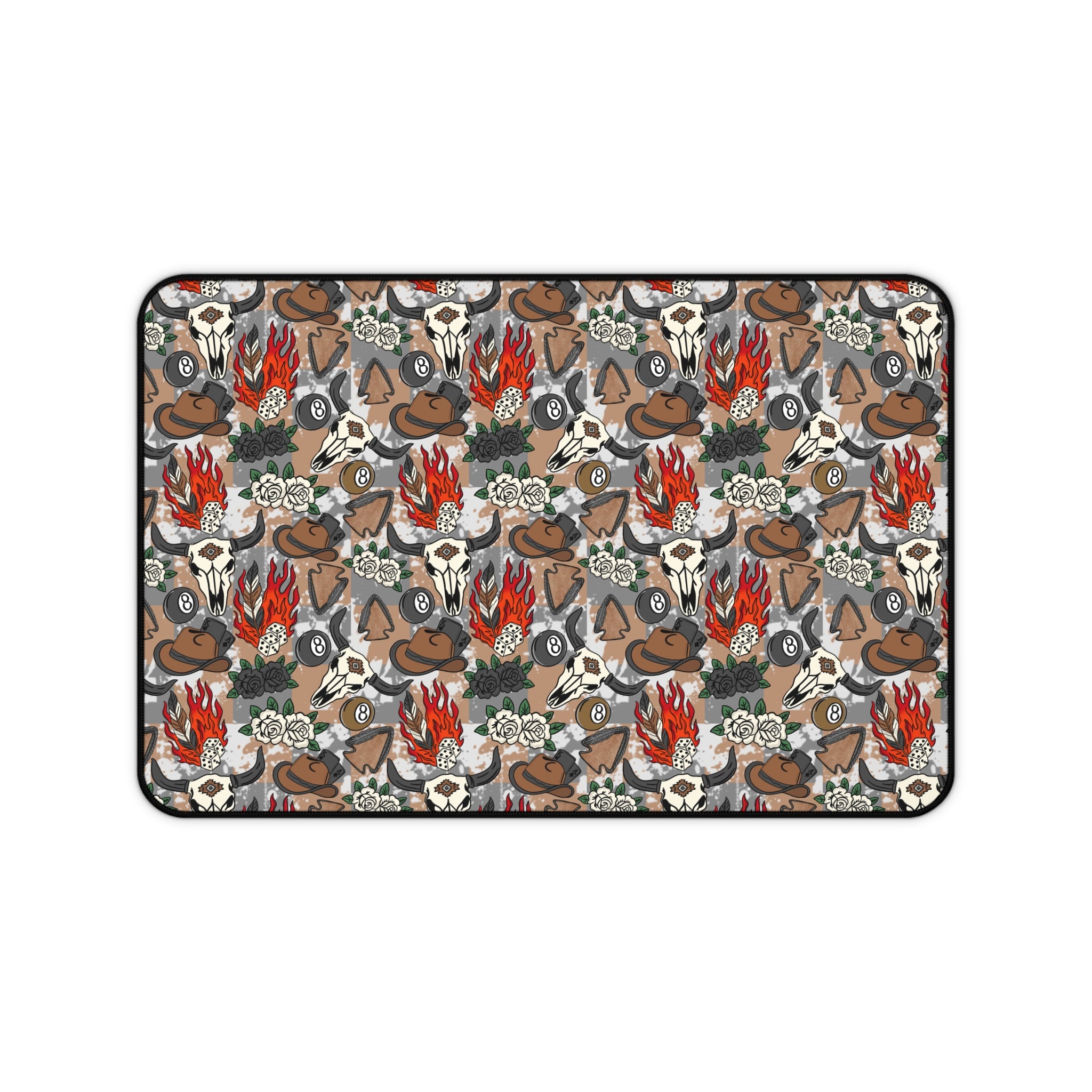 Longhorns & Cowboy Hats Desk Mat