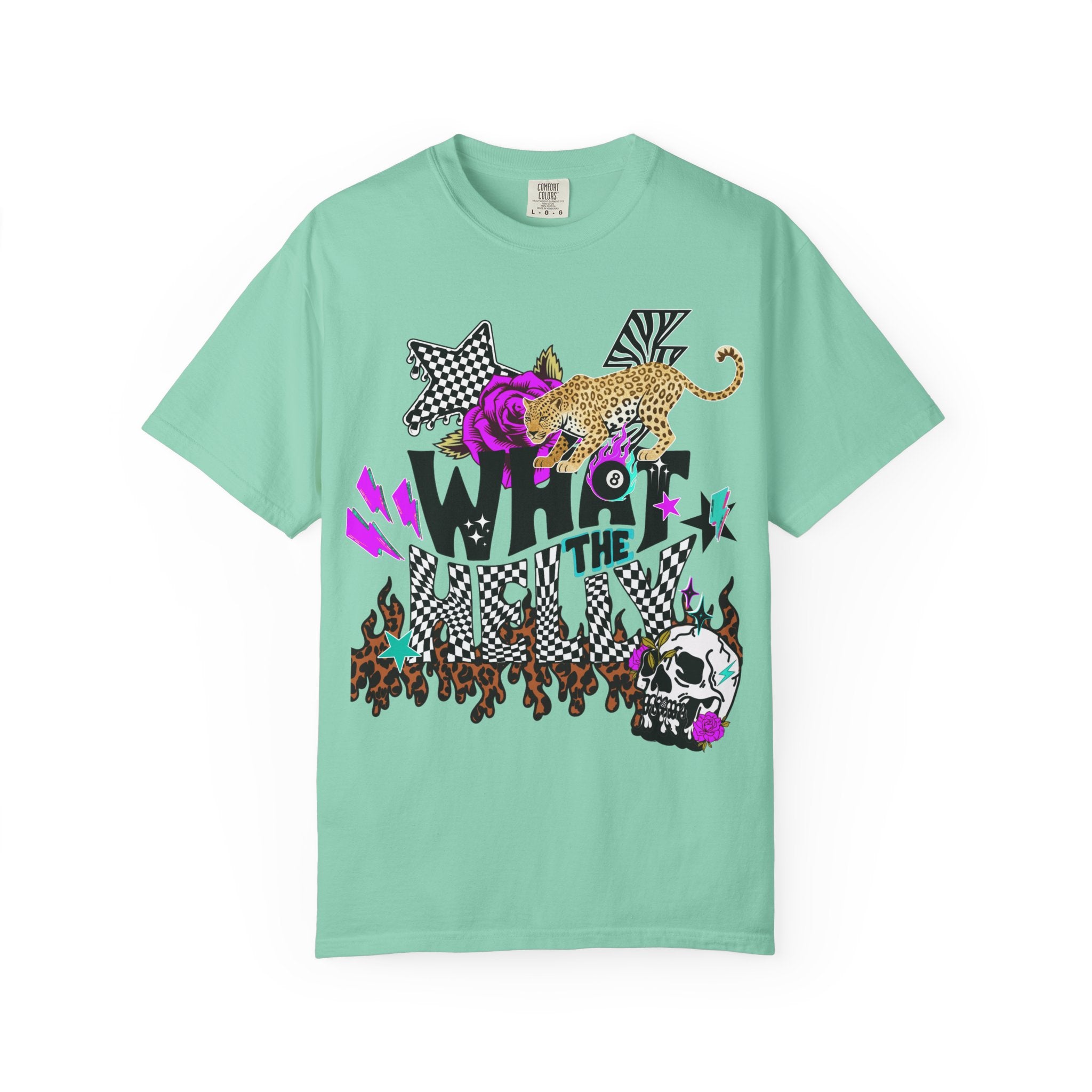 What the Helly (Purple) Graphic Tee - Comfort Colors
