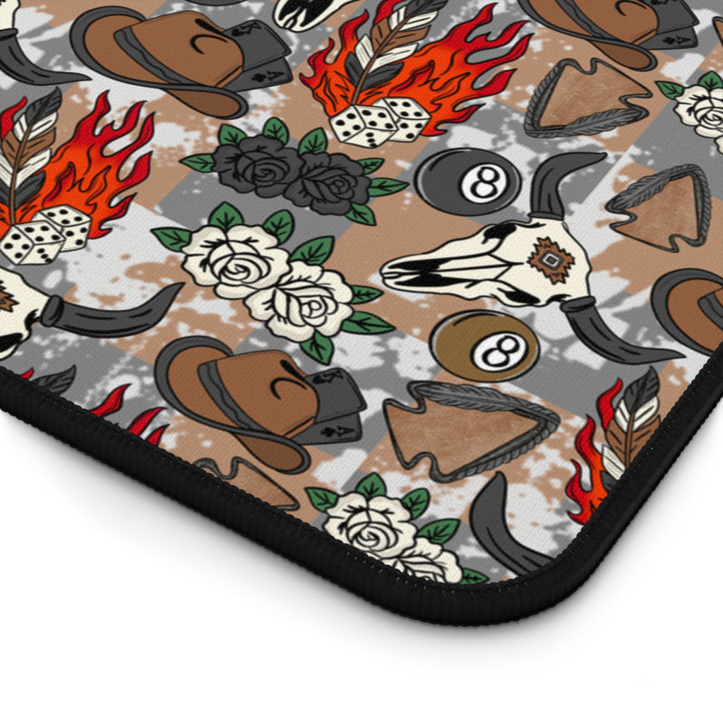 Longhorns & Cowboy Hats Desk Mat