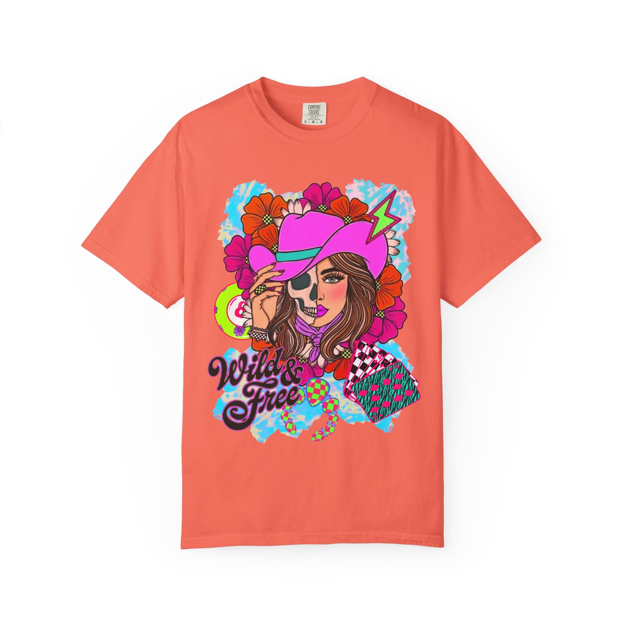 Wild & Free Cowgirl Graphic Tee - Comfort Colors