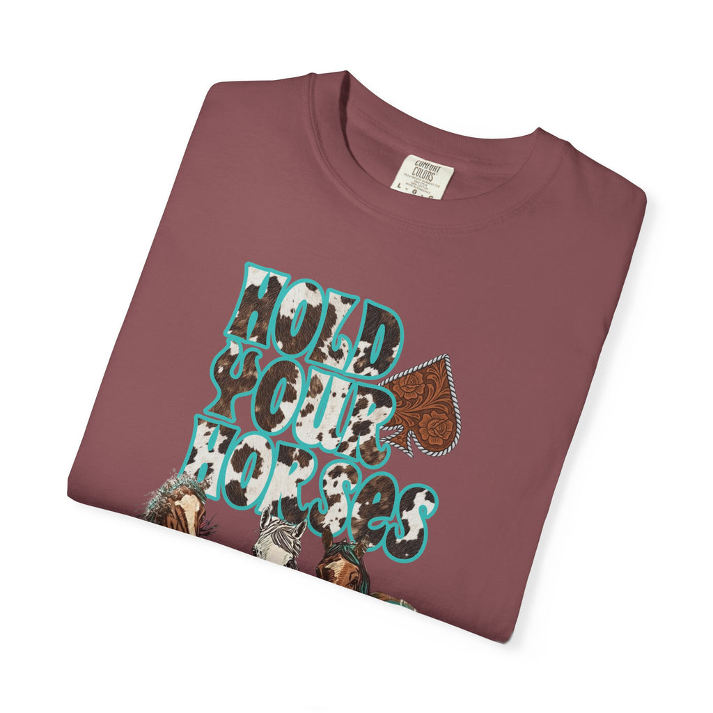 Hold Your Horses Graphic Tee - Comfort Colors