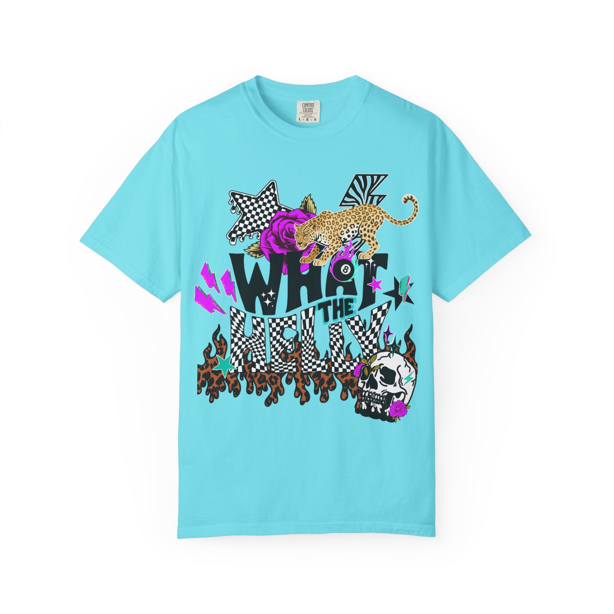 What the Helly (Purple) Graphic Tee - Comfort Colors
