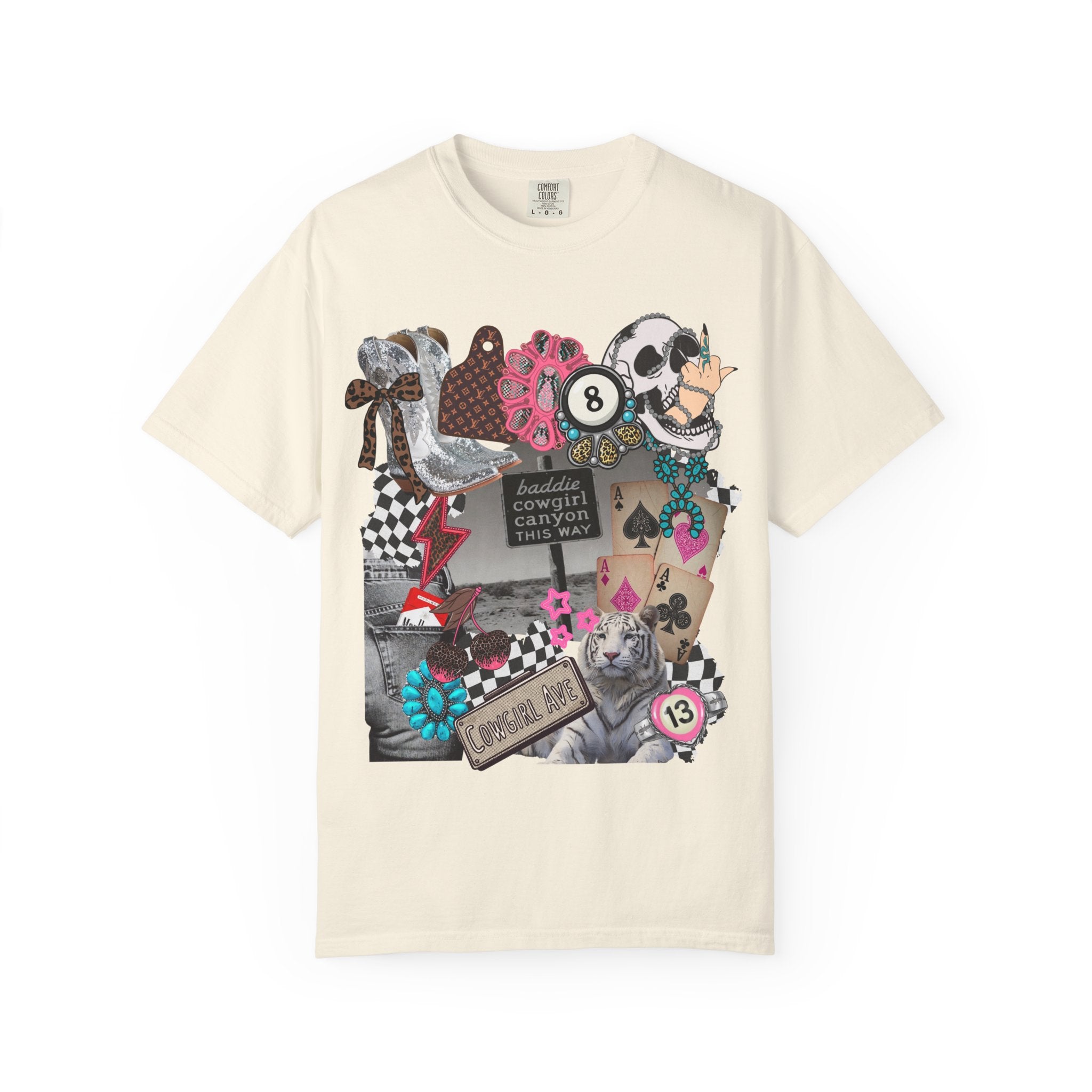 Baddie Cowgirl Canyon Graphic Tee - Comfort Colors
