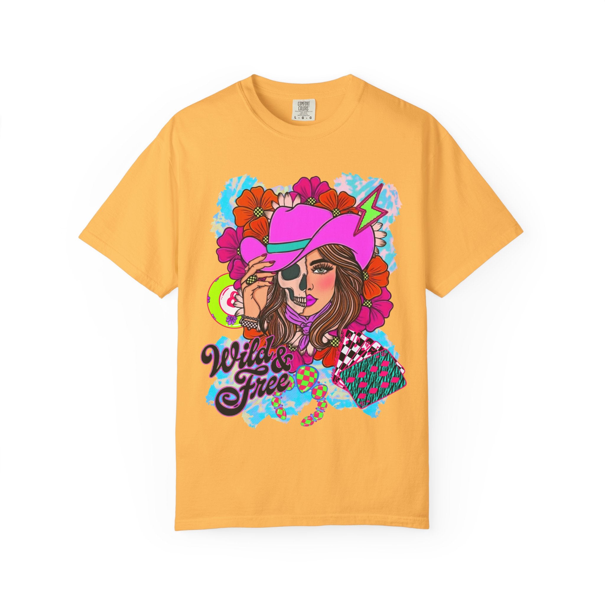 Wild & Free Cowgirl Graphic Tee - Comfort Colors