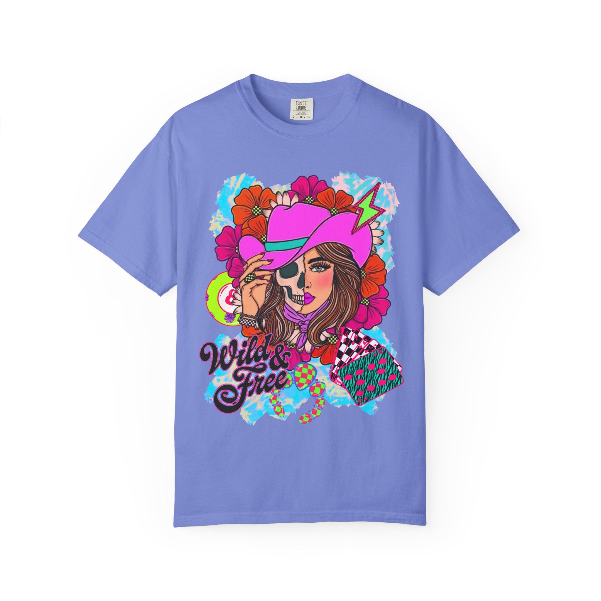 Wild & Free Cowgirl Graphic Tee - Comfort Colors