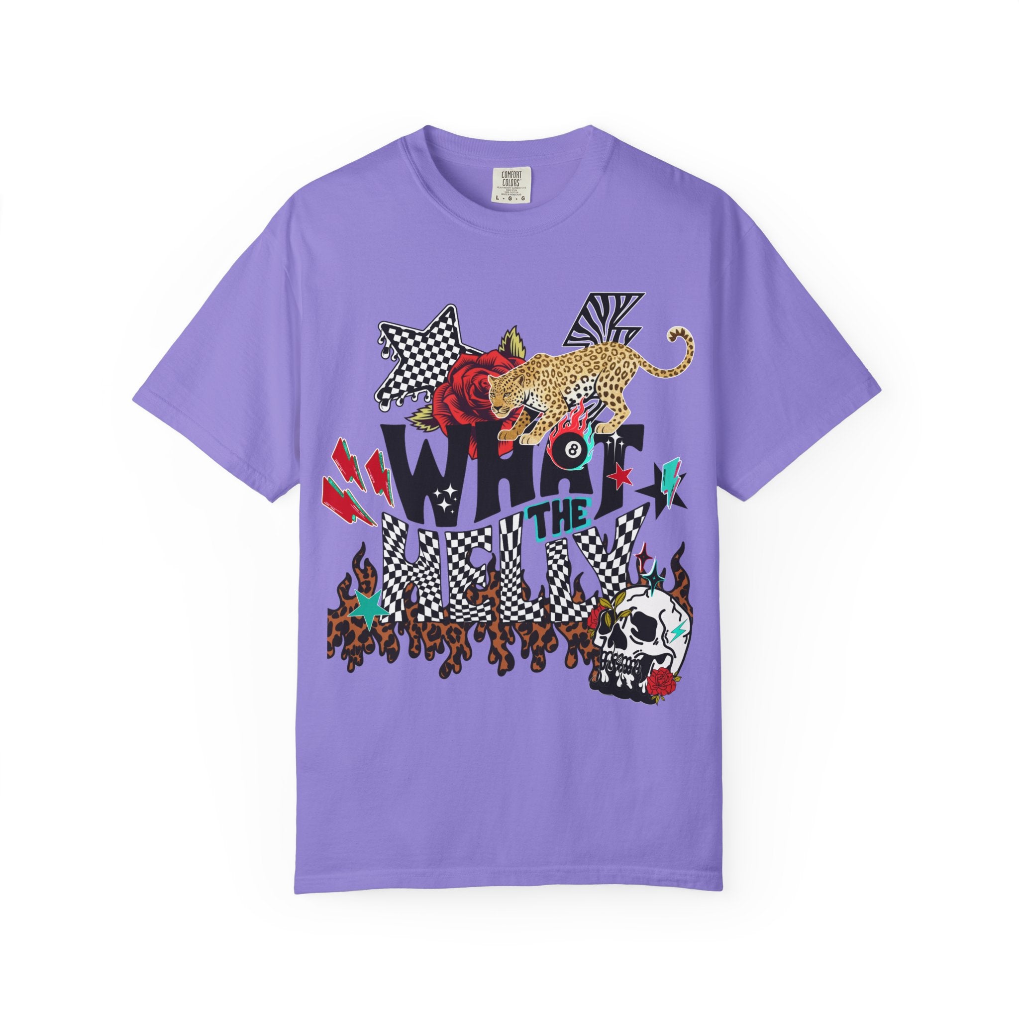 What the Helly (Red) Graphic Tee - Comfort Colors