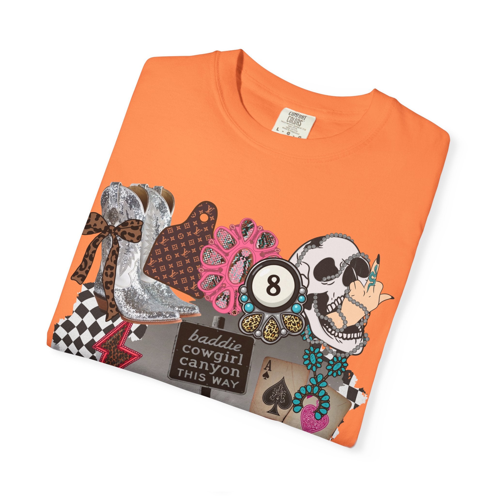 Baddie Cowgirl Canyon Graphic Tee - Comfort Colors