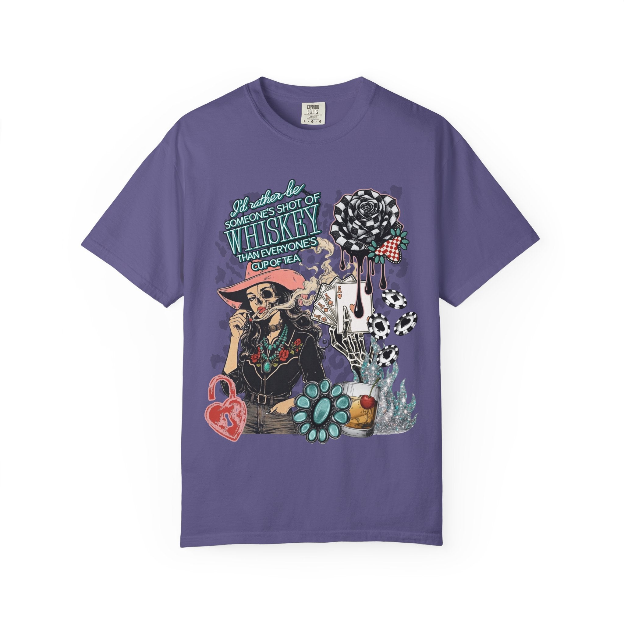 Whiskey Over Tea Graphic Tee - Comfort Colors