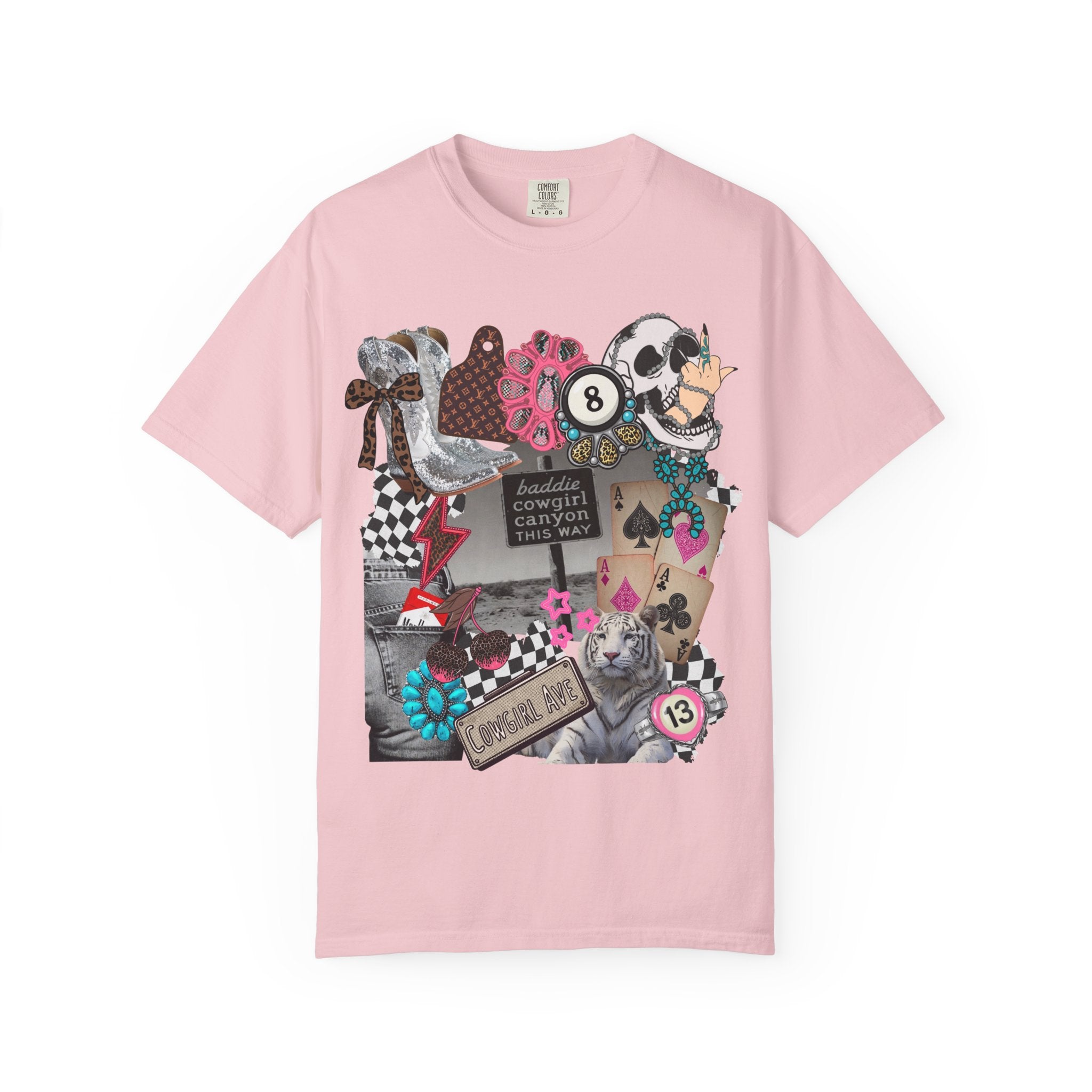 Baddie Cowgirl Canyon Graphic Tee - Comfort Colors