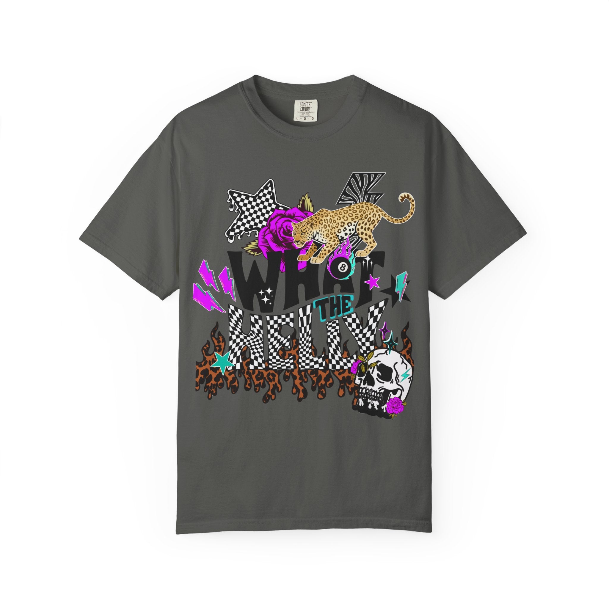 What the Helly (Purple) Graphic Tee - Comfort Colors
