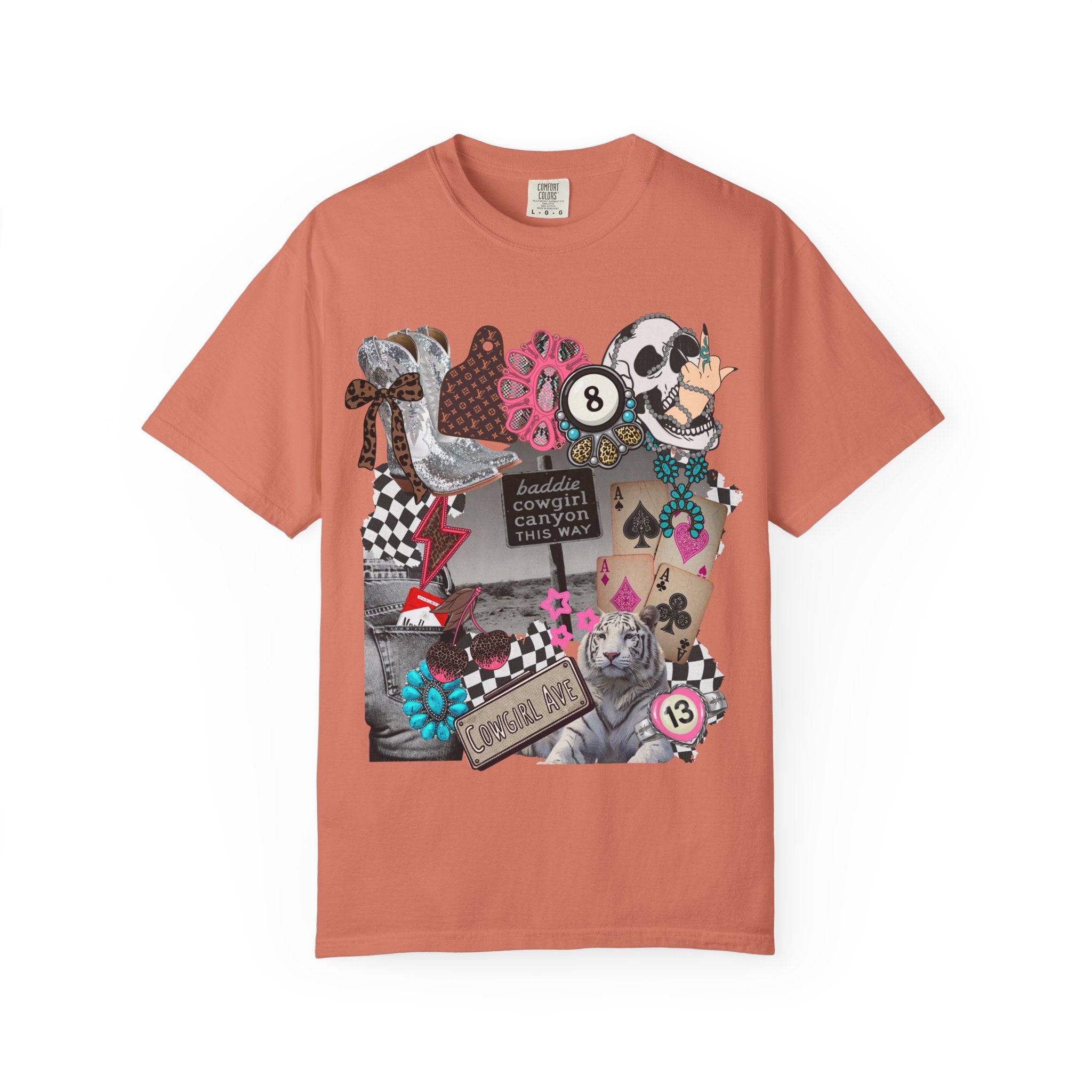 Baddie Cowgirl Canyon Graphic Tee - Comfort Colors
