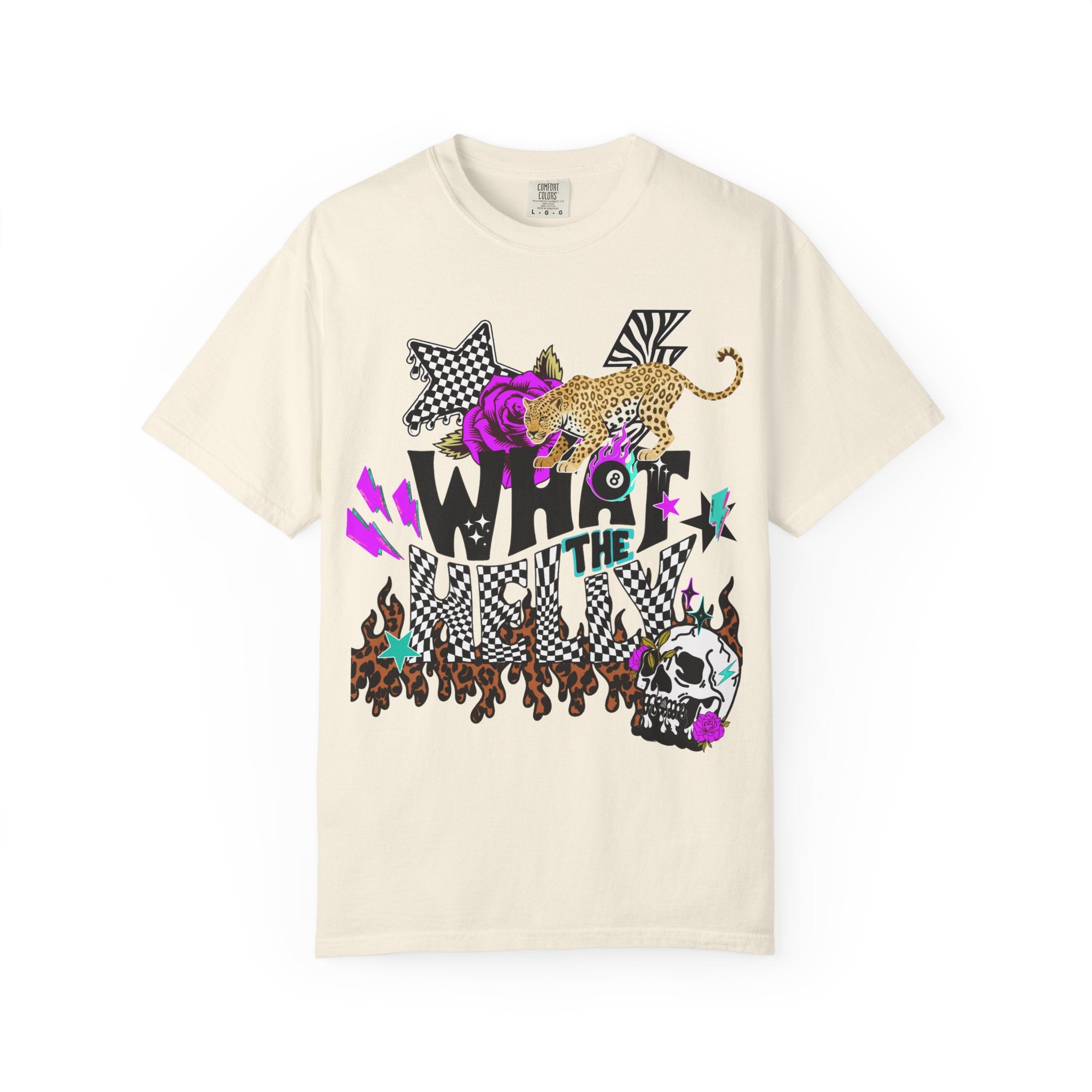What the Helly (Purple) Graphic Tee - Comfort Colors