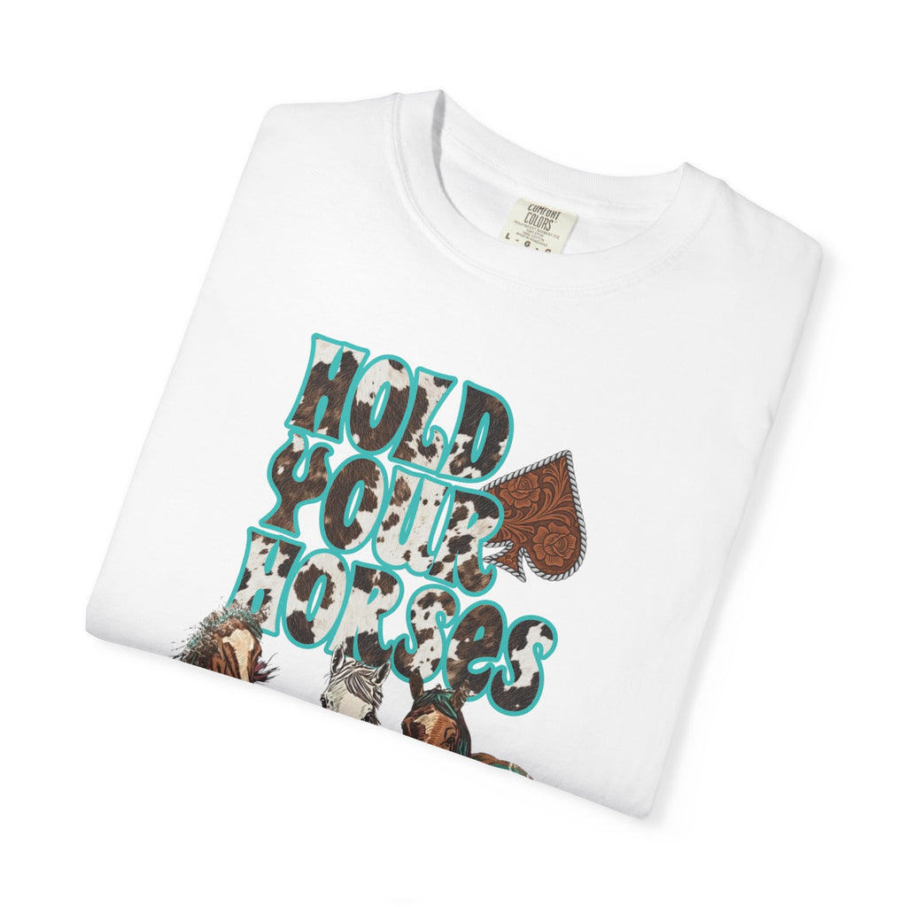 Hold Your Horses Graphic Tee - Comfort Colors