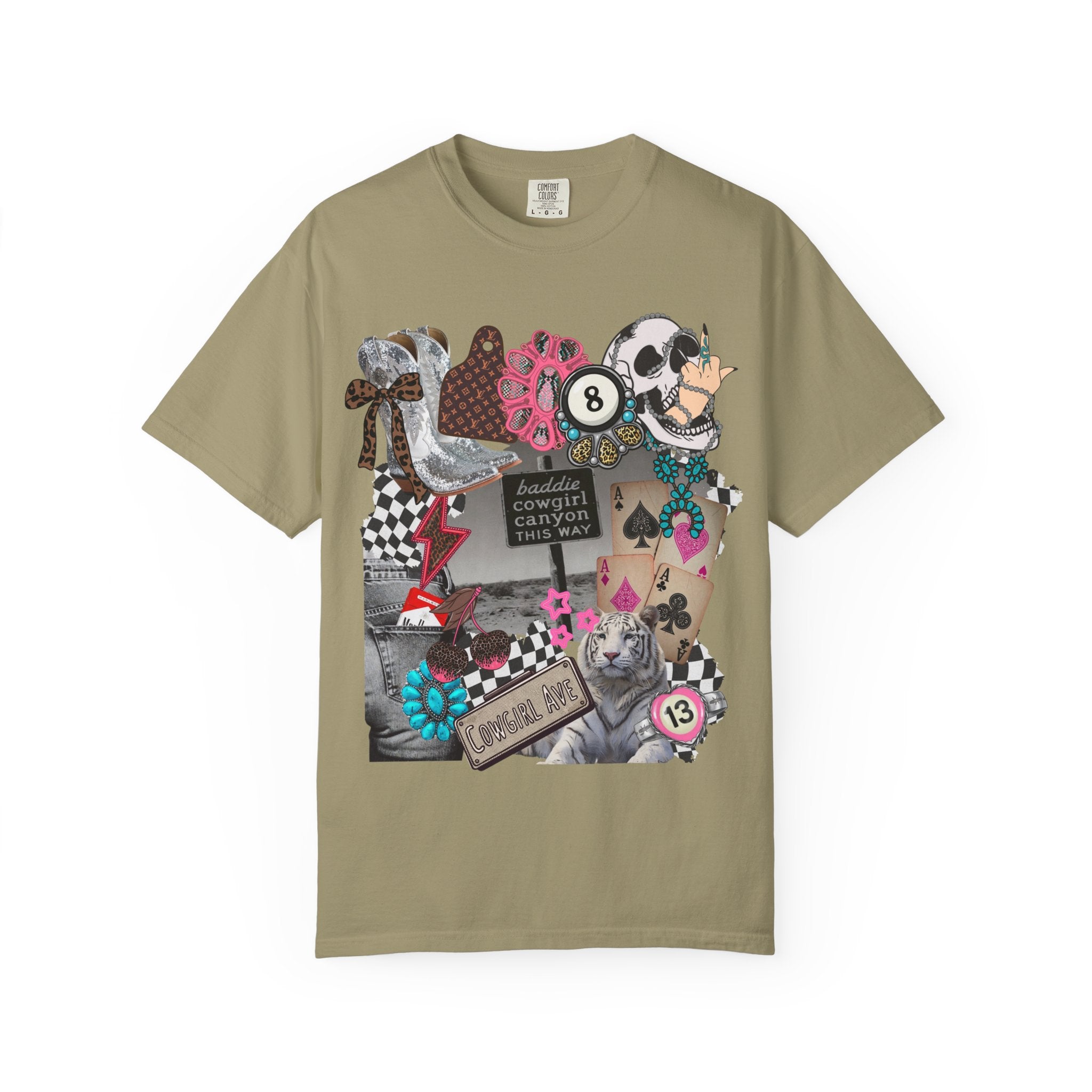 Baddie Cowgirl Canyon Graphic Tee - Comfort Colors
