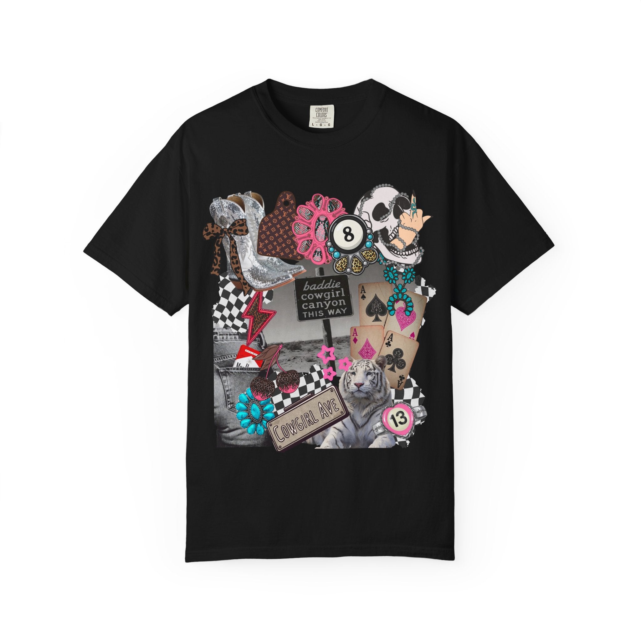 Baddie Cowgirl Canyon Graphic Tee - Comfort Colors