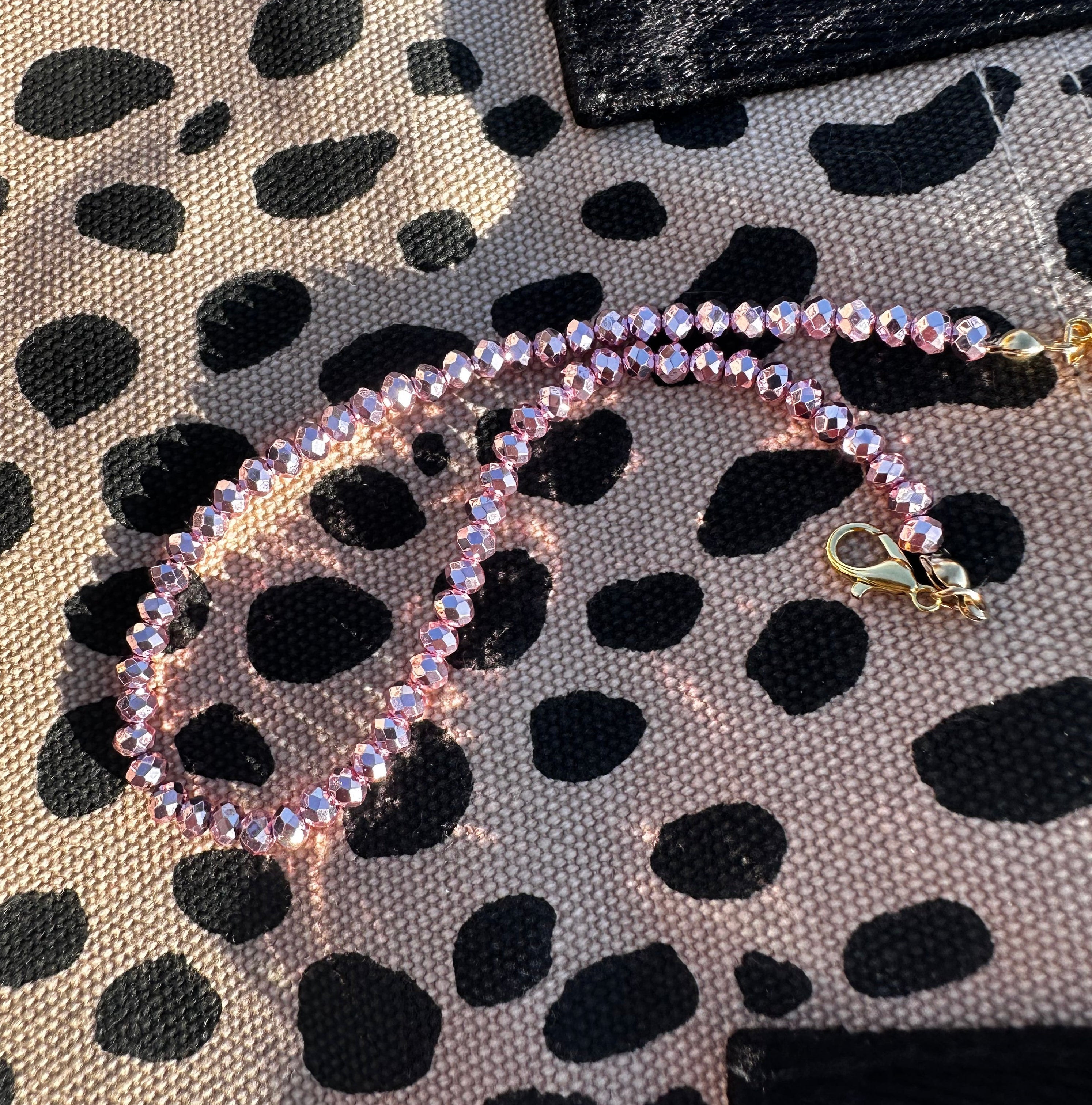 Sparkle Diamond Cut Glass Hat Chain