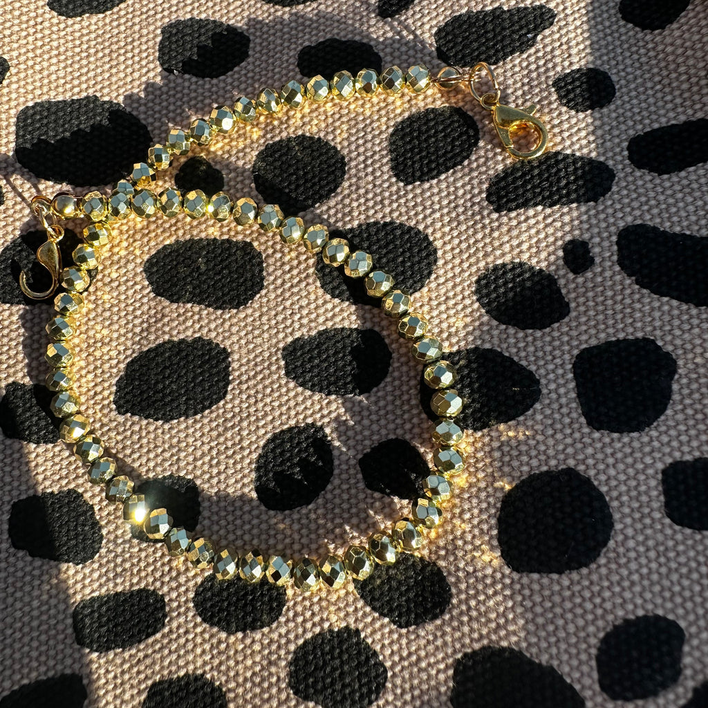 Sparkle Diamond Cut Glass Hat Chains