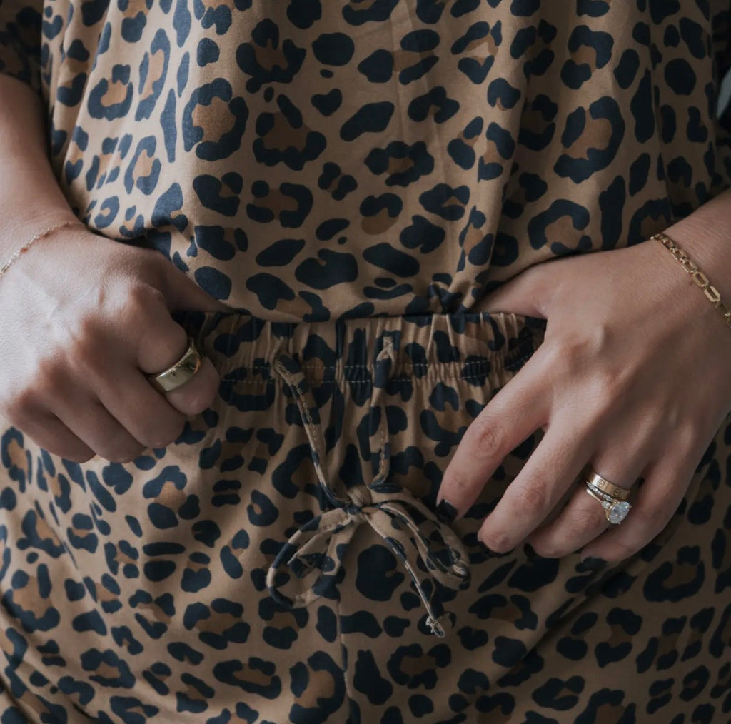 Bamboo Short Set | Leopard