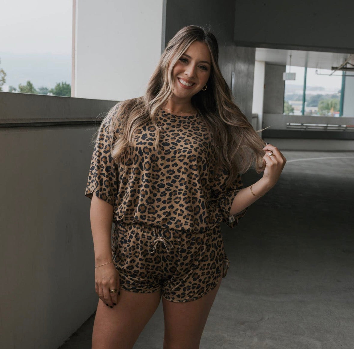 Bamboo Short Set | Leopard