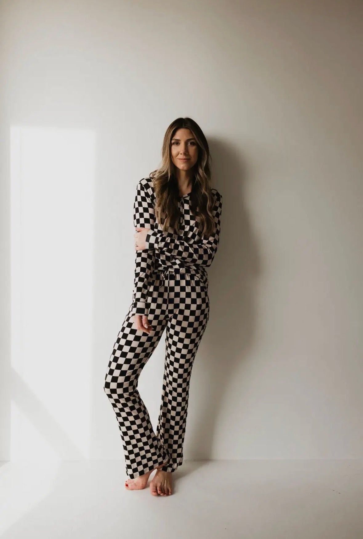 Bamboo Pajamas | Black
Checkerboard